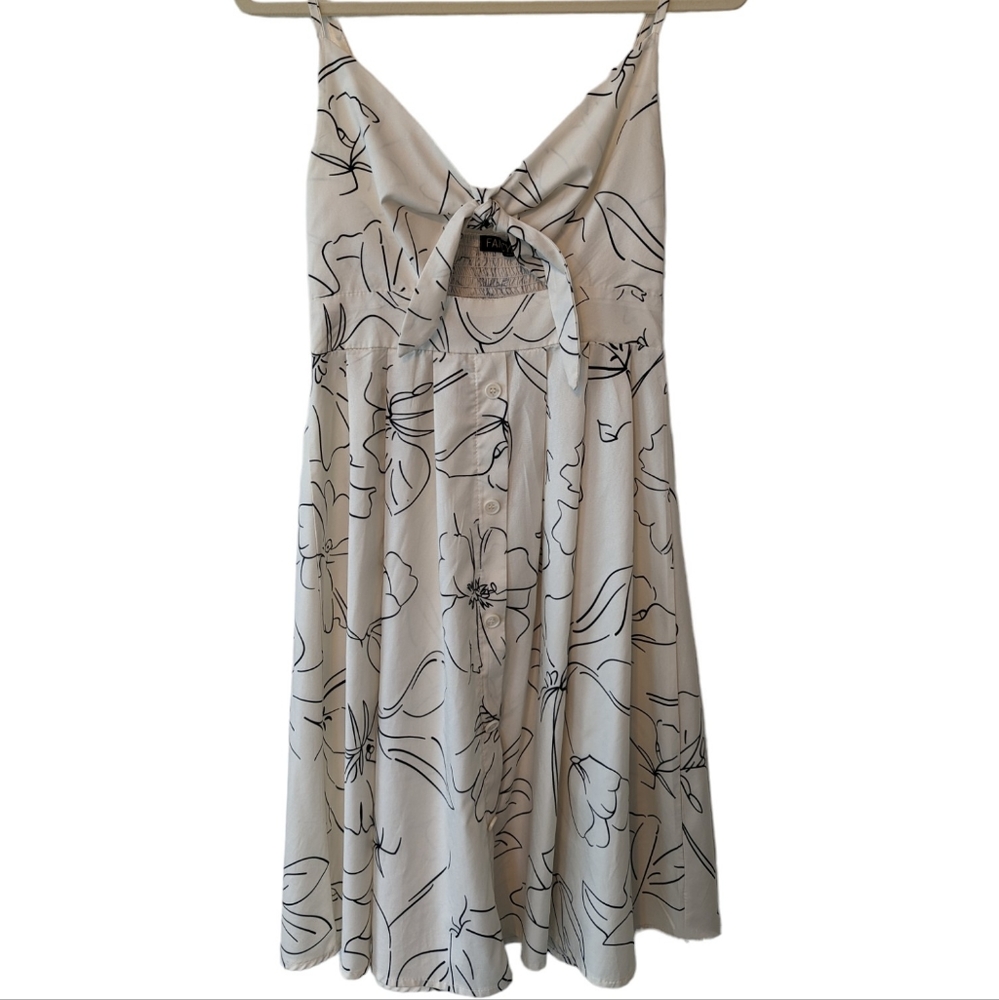 Cutout Midi Sundress, Cream